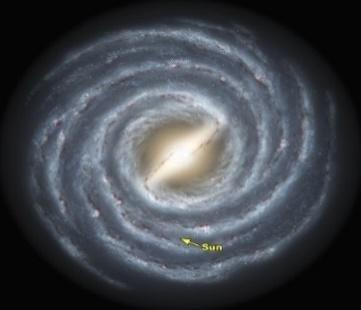 A spiraling galaxy in space

AI-generated content may be incorrect.