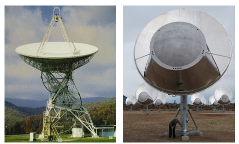 A close-up of a satellite dish with Karl G. Jansky Very Large Array in the background

AI-generated content may be incorrect.